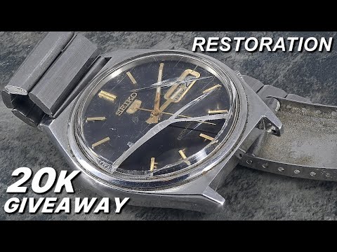 A Damaged Seiko 5: Full Restoration & Giveaway - Thanks For 20K!