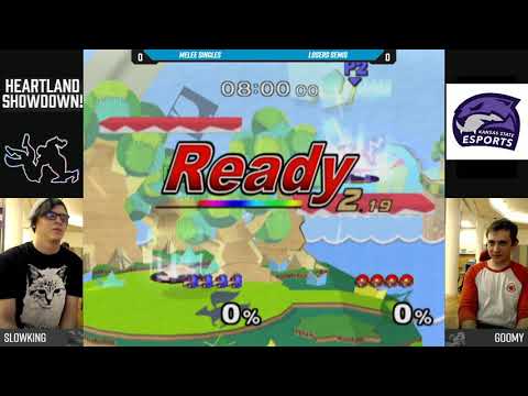 Heartland Showdown 2019 SSBM - Slowking (Falco) Vs. Goomy (Samus) - Losers Semis