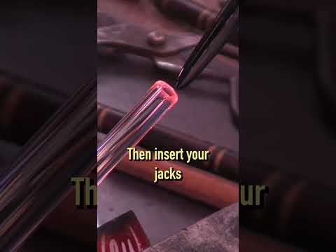 How To Flare Tubing! Glass Blowing for Beginners! #shorts