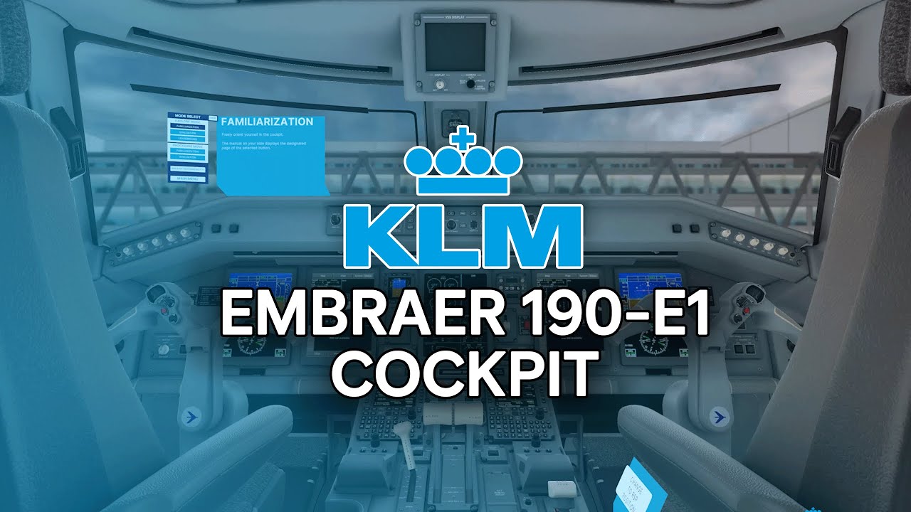 KLM Embraer 190-E1 驾驶舱 VR 训练器
