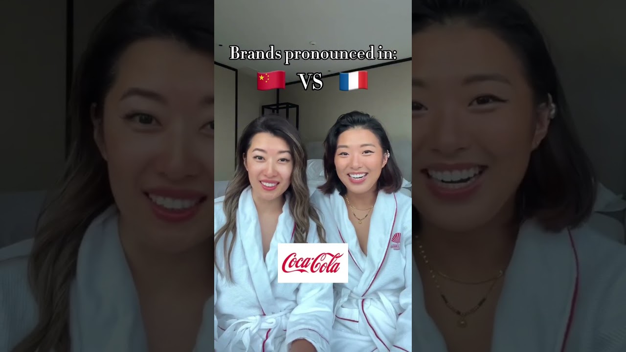 Popular brands pronounced in French 🇫🇷vs Chinese 🇨🇳 @laparasian