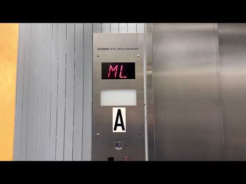 1968 Montgomery (Mod by ?) Hydraulic Elevator at H.R. MacMillan Space Centre in Vancouver BC