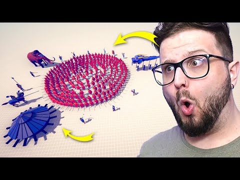 300 ESPARTANOS vs TODAS FACÇÕES! - Totally Accurate Battle Simulator (TABS)