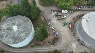 TVWD Taylors Ferry Reservoirs and Site Seismic Improvements Project Aerial Drone Footage–Sept. 2025