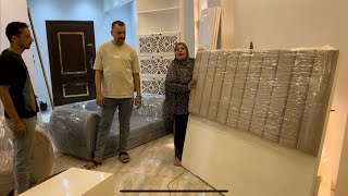 ام جني العفش الجديد وصل علي عينك ياتاجر متنسوش بقي الايك عشان الجاي احسن مفيش مبروك ????????????????