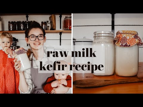 EASY RAW MILK KEFIR RECIPE | How To Make Kefir | Simple Beginner Fermentation For Gut Health