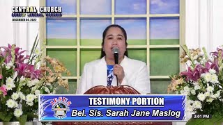 Download Lagu JMCIM | Testimony Portion | Bel. Sis. Sarah Jane Maslog | December 4, 2022 Thumbnail