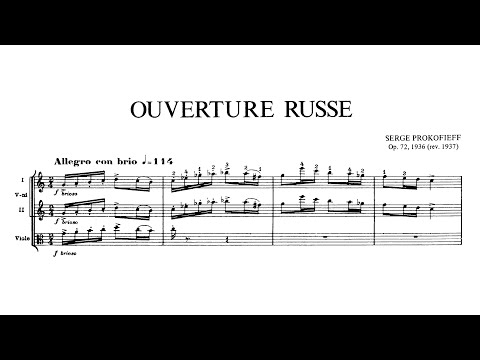 [Score] Prokofiev - Russian Overture (for orchestra), Op. 72