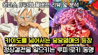 [원피스 1143화 풀버전 리뷰 및 분석] 카이도를 잇는 새로운 용용열매 등장 그리고 정상결전을 일으키는 루피 로키 동맹