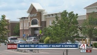 Man sentenced in Walmart tied kids case
