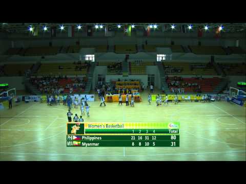 27th SEA GAMES MYANMAR 2013 Basketball W 16/12/13