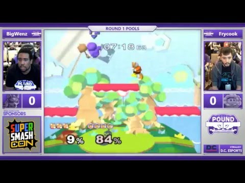 *Pound* 2016 - Melee Pools - BigWenz (Fox) vs. Frycook (Ice Climbers)