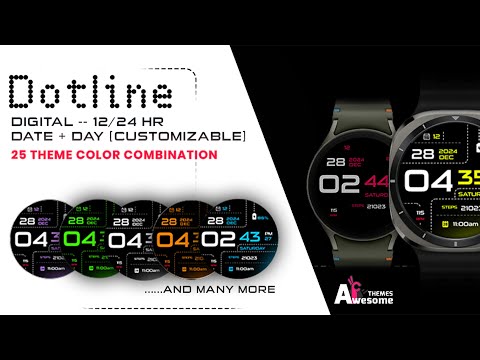Dotline - Dark Watch Face