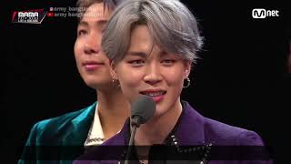Download lagu [INDO SUB] Speech BTS Artist Of the Year MAMA 2018 in Hongkong mp3