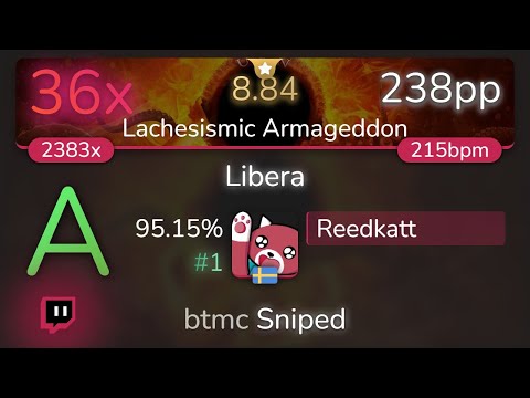 [8.43⭐Live] Reedkatt | Ne Obliviscaris - Libera [Lachesismic Armageddon] 95.15% {#1 36❌} - osu!