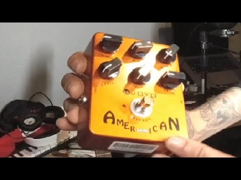 JOYO American Sound Amp Simulator Pedal of Fd 57 Deluxe Amplifier from Clean to Overdrive Sound for