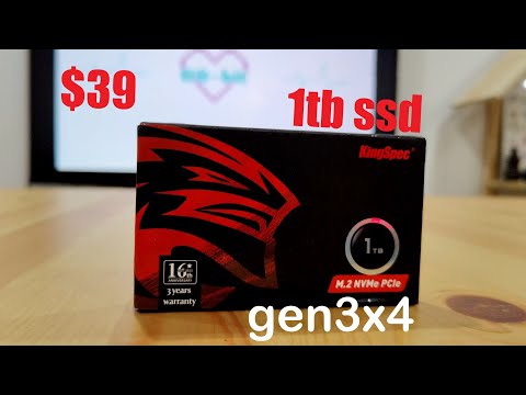 KingSpec NX Series 1TB Gen3x4 NVMe M.2 SSD, Up to 3500MB/s, 3D NAND Flash M2 2280 Internal Solid State Drive, for Desktop and Laptop video review thumbnail
