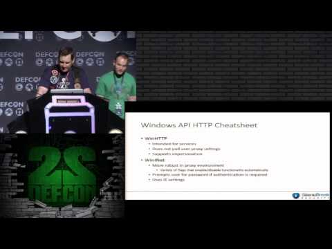 DEF CON 22 - Brady Bloxham - Getting Windows to Play with Itself