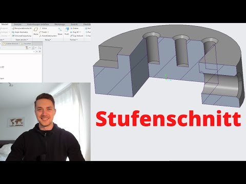 Creo Stufenschnitt - PTC Creo Tutorial für Anfänger