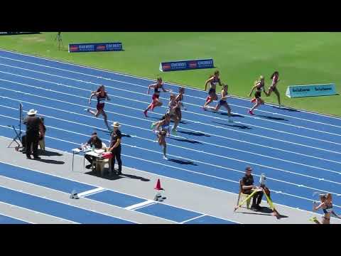 Ht3. 100m U15 Women, Australian Junior Championships, QSAC 13 April 2023