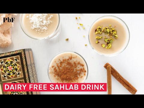 How To Make Sahlab (Vegan) Middle Eastern Warm Sweetened Milk Drink For One Person