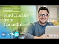 How to find emails from linkedin