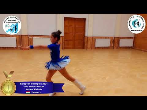 solo baton children - European Champion 2021 - Jázmin Kalmár