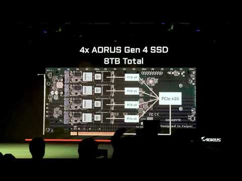 Gigabyte представляет AORUS Gen 4 NVMe AIC 8 ТБ SSD со скоростью чтения 15 ГБ/с
