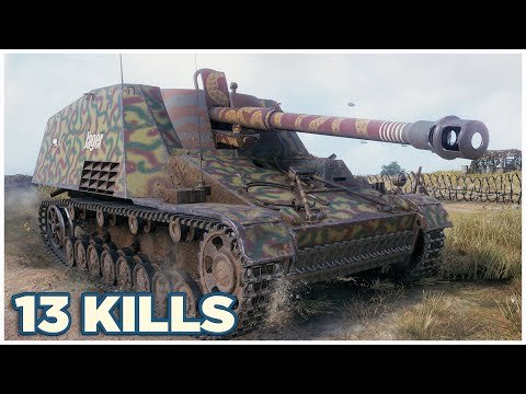 Nashorn • 13 KILLS • WoT Gameplay