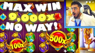 THIS STREAMER BROKE GATES OF OLYMPUS! (x9,000 BIG WIN) | Streamer Highlight | Online Gambling Reacts