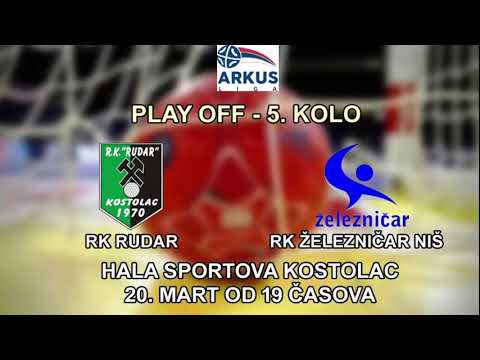 ARKUS liga Playoff 5. kolo / RK Rudar - RK Železničar 1949