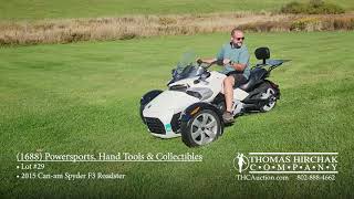 2015 Can-am Spyder F3 Roadster - Up For Auction