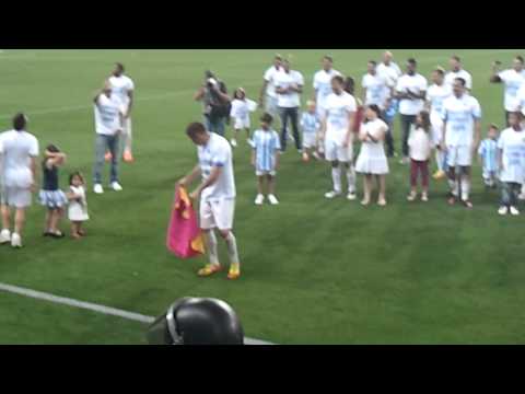 Joaquin toreando, celebracion malaga champions