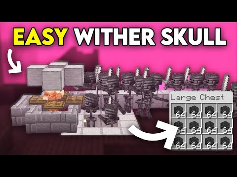 Easiest AFK WITHER SKELETON Farm in Minecraft Bedrock 1.21+ !