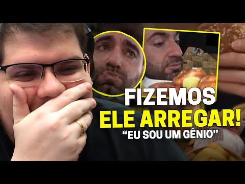 DESAFIO DO CAZÉ: GABA FAZ CORBUCCI COMER TUDO DA PRAÇA DE ALIMENTAÇÃO | Cortes do Casimito