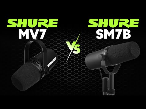 Microphone Battle: Shure SM7B vs Shure MV7