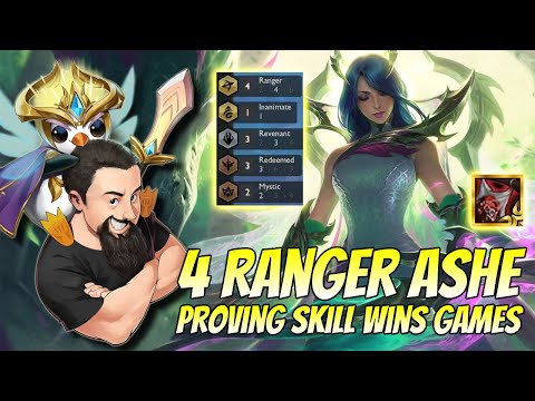 4 Ranger Ashe - Proving Skill Wins Games | TFT Reckoning | Teamfight Tactics