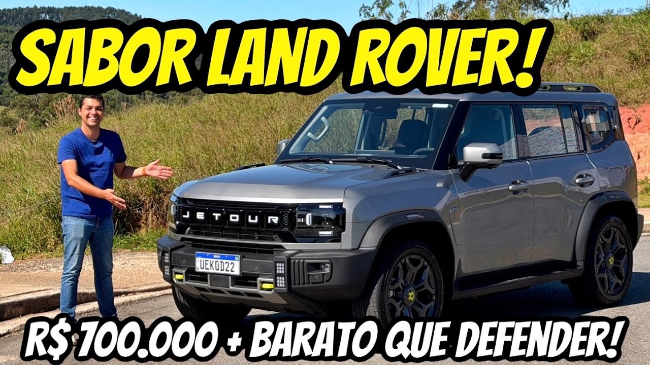 NOVO JETOUR T2 É R$ 700 MIL MAIS BARATO QUE LAND ROVER DEFENDER E FAZ 1.000 KM COM UM TANQUE