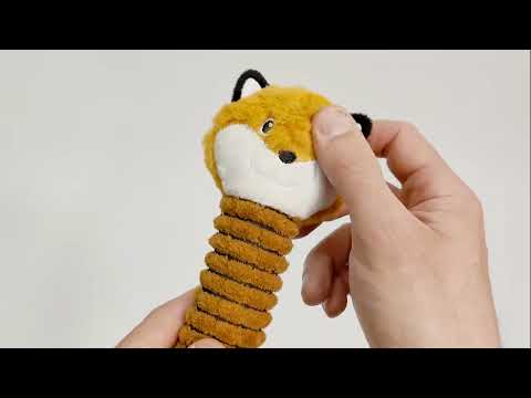 Игрушка для собак WAUDOG Fun Crunchy «Лиса» | С хрустом | 37 см - фото 1 - id-p3083120563