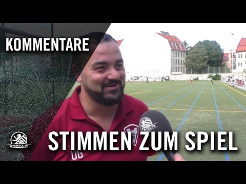 Die Stimmen zum Spiel (SV Blau-Weiß Berolina Mitte - Spandauer FC Veritas, Bezirksliga, Staffel 2)
