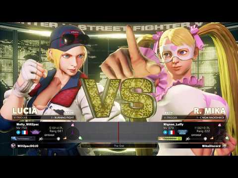 SFV AE : Will2pac (Lucia) vs Luffy (R.Mika)