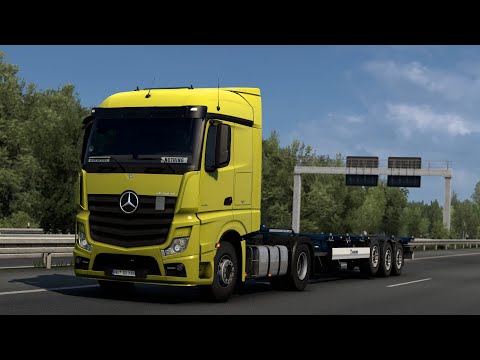 ETS2 1.40 OpenBeta Mercedes Actros MPIV  Hamburg - Frankfurt