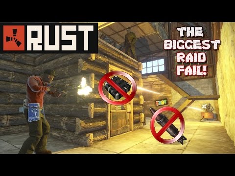 "THE BIGGEST RAID FAIL EVER!" - ( RAGE!) - Huge Rust Rocket/C4 Raid! - Must See! - RUST #6