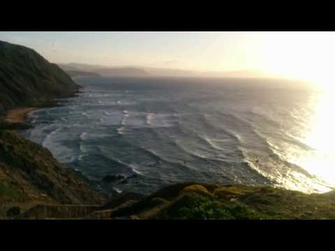 Playa de Barrika Bizkaia atardecer