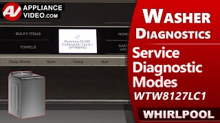 Whirlpool Washer - Diagnostics, Error Codes, Troubleshooting & Calibration by Factory Technician