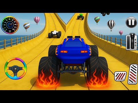 Monster Truck Mega Ramp Extreme Racing - Monster Truck Mega Ramp Racing - Android Gameplay 