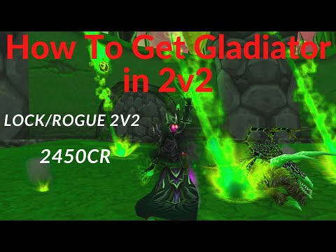 TBC- Gladiator Warlock PvP 2450cr Lock/Rogue 2v2 Destroying Every Team!!