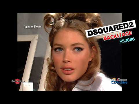 BACKSTAGE Footage from Dsquared2 SS2006 - Rare Restored from MiniDV tape | FashionStockTV EXLUSIVE