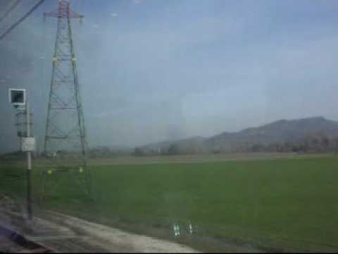 Direttissima Roma - Firenze 1° Tratto Sette Bagni - Orte Nord dalla carrozza