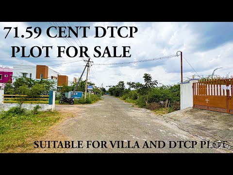 71.59 cents residency land for sale/suitable for  Gated community dtcp plots/Gated community villa
